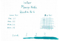 Sailor Manyo Koke - Ink Sample
