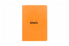 Rhodia Classic Side Staplebound A5 Notebook - Orange, Lined