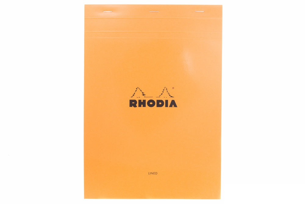RHODIA 118315C - Lot de 3 Bloc-Notes Agrafés Coté Side Orange - A4
